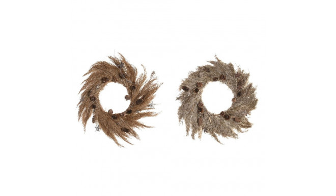 Jõulupärg DKD Home Decor Lill (2 Ühikut) (60 x 5 x 60 cm)