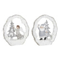 Jõuluehe DKD Home Decor Vaik (17 x 4,5 x 19 cm) (2 Ühikut)