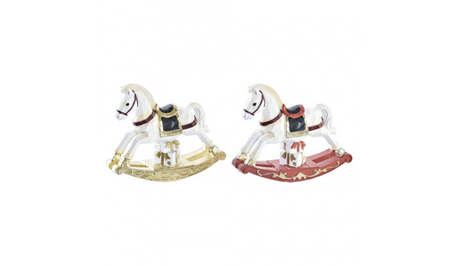 Christmas bauble DKD Home Decor Horse Resin (14 x 4 x 11 cm) (2 Units)