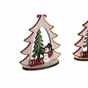 Jõuluehe DKD Home Decor Puit (2 Ühikut) (14 x 6 x 18 cm)