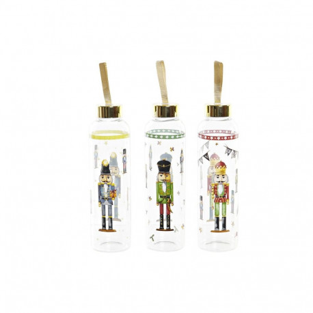 Bottle DKD Home Decor Nutcracker Crystal PVC (550 ml) (3 Units)