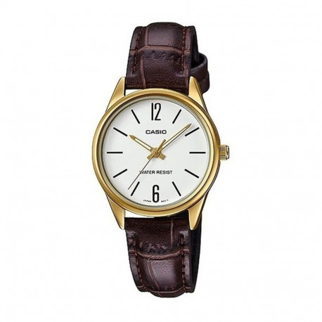 Naiste Kell Casio 3H LADY LEATHER - WHITE (Ø 28 mm)