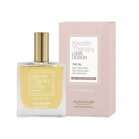 Juukseõli Alfaparf Milano Lisse Design Keratin Therapy 50 ml Siidine viimistlus