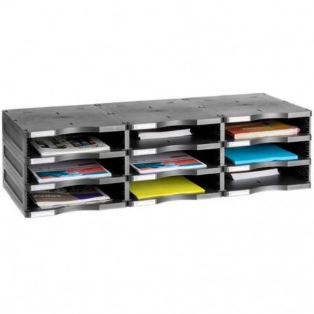 Modulaarne dokumendisahtel Archivo 2000 Must polüstüreen