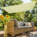 Shade Sail Aktive Cream 200 x 0,5 x 300 cm Rectangular (6 Units)