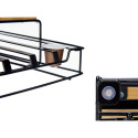 Kohvikapsli Organisaator Kinvara W6358S-B NESPRESSO L Pruun Must Metall Bambus 21 x 57 x 8,5 cm