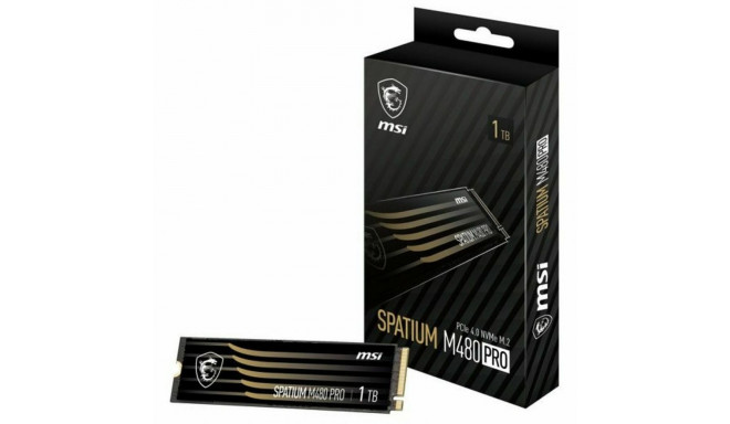 Hard Drive MSI SPATIUM M480 PRO PCIE 4.0 NVME M.2 1TB 1 TB SSD