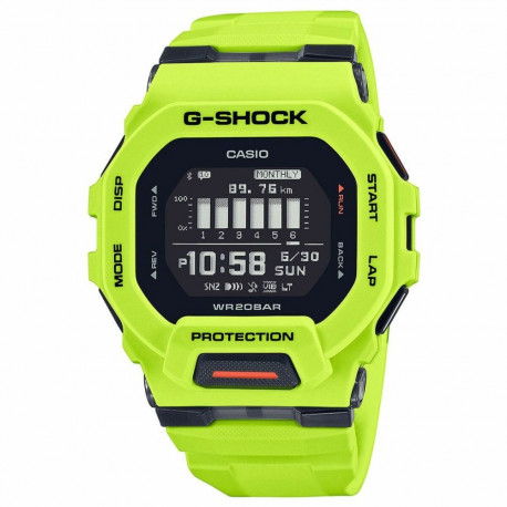 Meeste Kell Casio G-Shock GBD-200-9ER Kollane Ø 40 mm