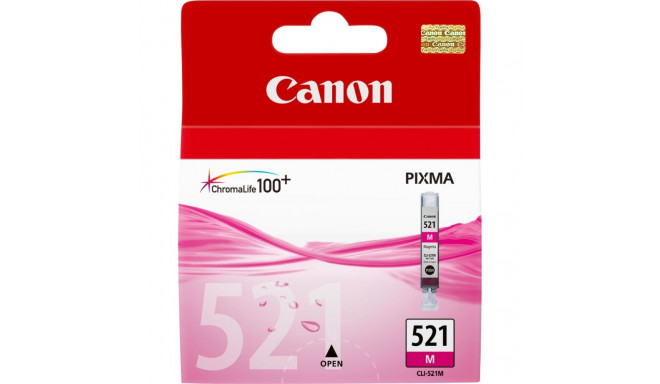 Originaalne Tindikassett Canon CLI-521 M Fuksiinpunane (1 Ühikut)