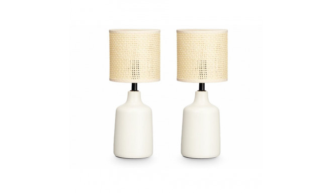Desk lamp Gift Decor 10952 White 60 W 2 Units