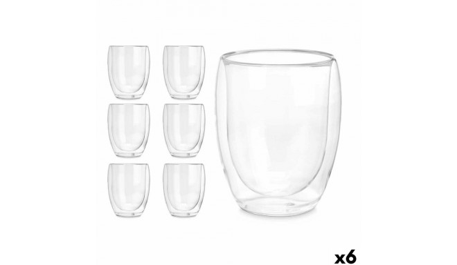 Veeklaas Vivalto OCT-DG2061 OCT-DG2061 Läbipaistev Borosilikaatklaas 326 ml (6 Ühikut)