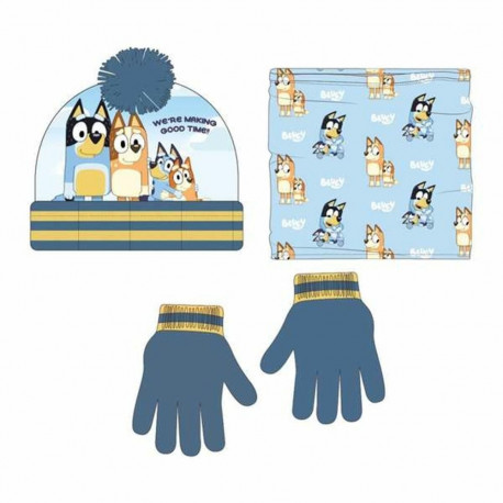 Hat, Scarf and Gloves Bluey 2-8 Years