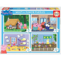 4 Pusle Komplekt Peppa Pig 80 Tükid, osad