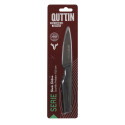 Peeler Knife Quttin Black Stainless steel 9 cm (12 Units)