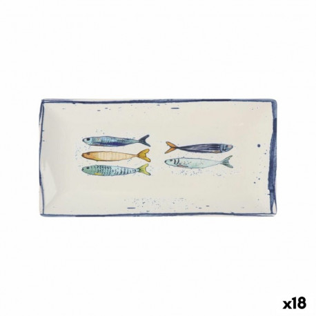 Serveerimisvaagen La Mediterránea Peixe Ristkülikukujuline Kala 30 x 15 x 2 cm (18 Ühikut)