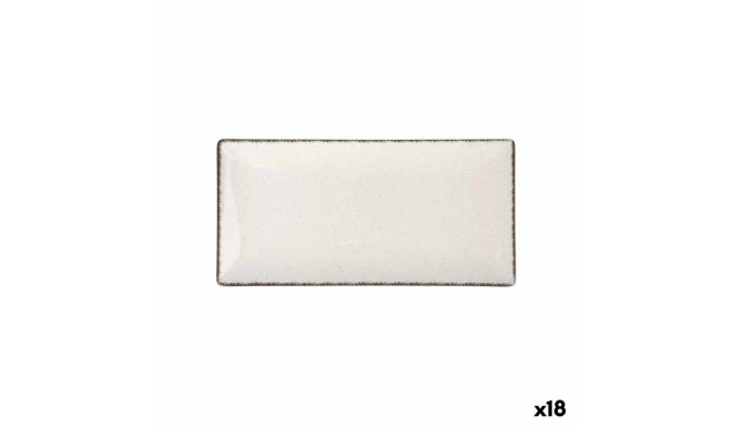 Serving Platter La Mediterránea Anllo Rectangular 30 x 15 x 2 cm (18 Units)