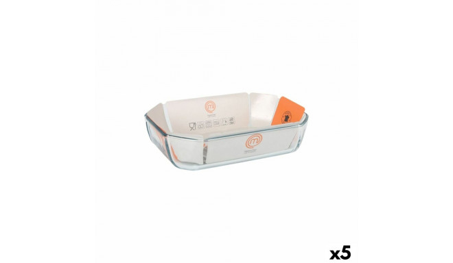 Serving Platter MasterChef Rectangular 2,2 L 27 x 18 cm (5 Units)