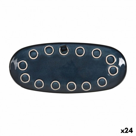 Serveerimisvaagen La Mediterránea Macarella blue ovaalne 29 x 13,5 x 2,4 cm (24 Ühikut)