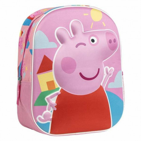 3D-kooliseljakott Peppa Pig Roosa 25,0 x 31,0 x 10,0 cm