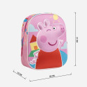 3D-kooliseljakott Peppa Pig Roosa 25,0 x 31,0 x 10,0 cm