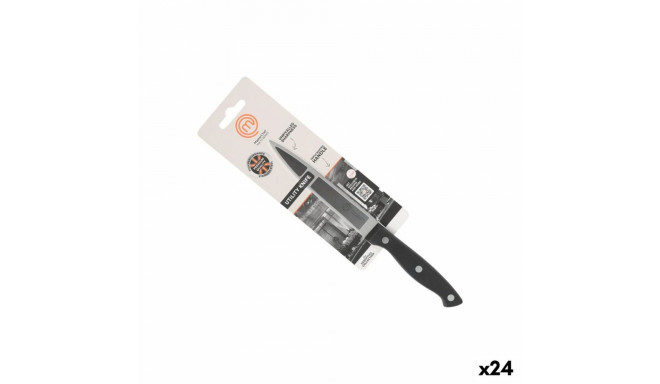 Kööginuga MasterChef Must Hõbedane 12 cm Mitmeotstarbelised (24 Ühikut)