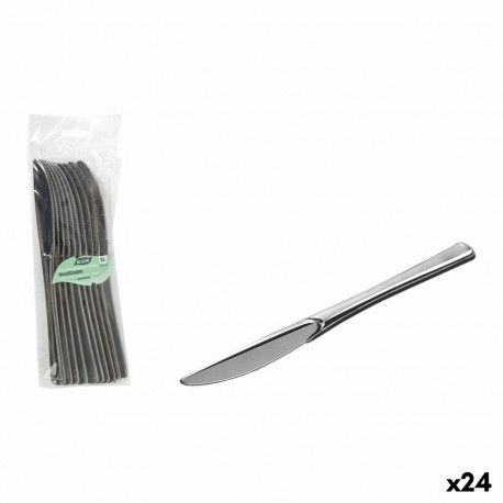 Reusable knife set Algon Silver Plastic 20 cm 10 Pieces (24 Units)