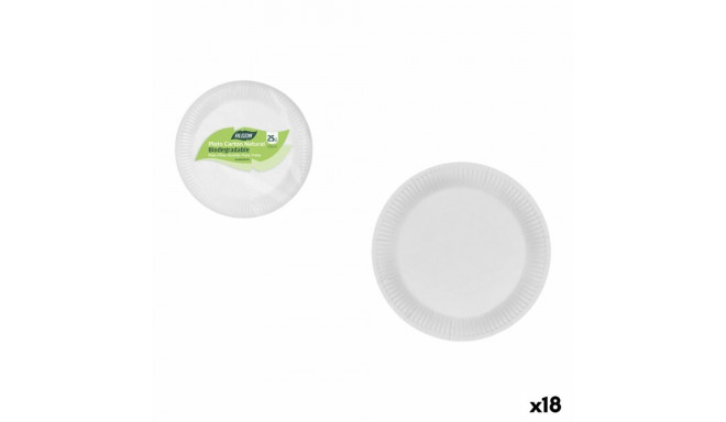 Plate set Algon 23 cm 25 Pieces (18 Units)