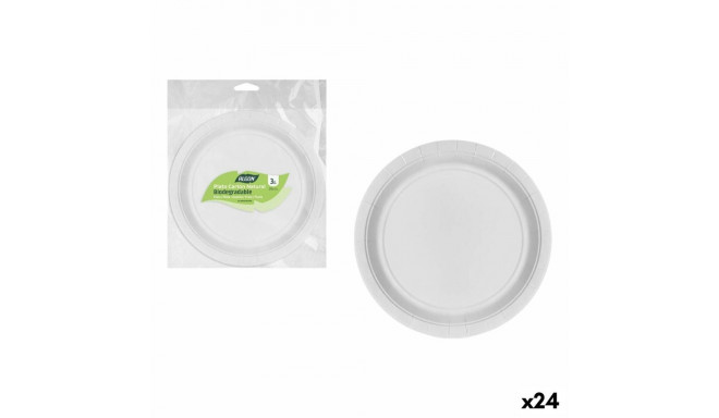 Plate set Algon 28 cm 3 Pieces (24 Units)