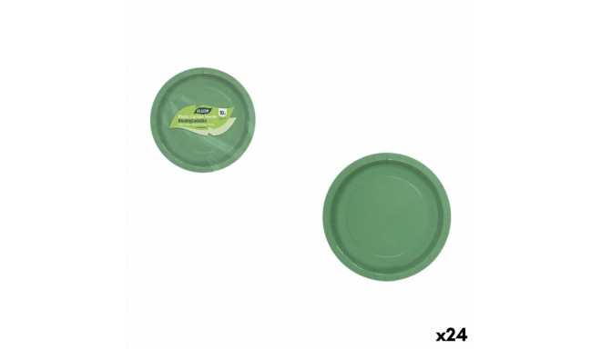 Taldrikute komplekt Algon Roheline 20 cm 10 Tükid, osad (24 Ühikut)