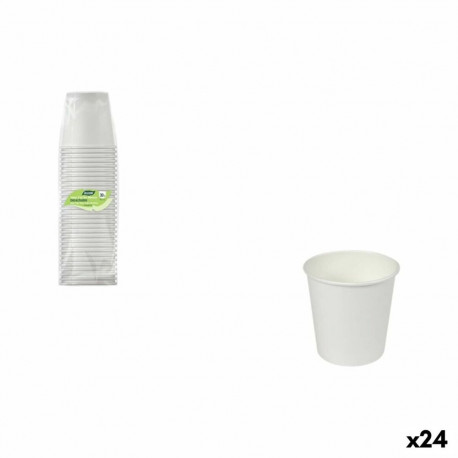 Set of glasses Algon White 80 ml 30 Pieces (24 Units)