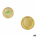 Plate set Algon Golden 20 cm 10 Pieces (18 Units)