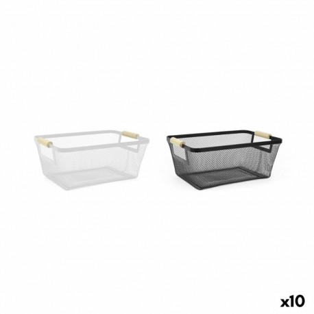 Multi-purpose basket Confortime Metal 33,2 x 22,6 x 13,5 cm (10 Units)