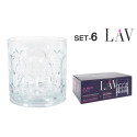 Set of glasses LAV Archie 0,37 L 6 Pieces (4 Units)