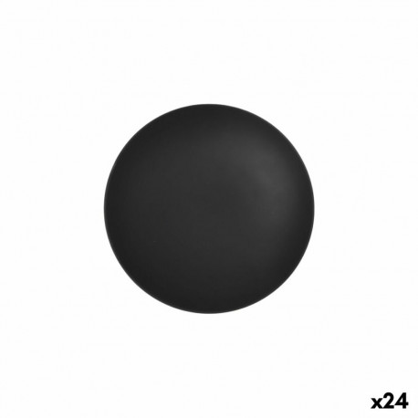 Deep Plate La Mediterránea Black 21 x 5,3 cm (24 Units)