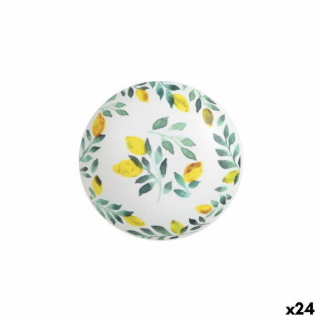 Deep Plate La Mediterránea Lemon 21 x 5,3 cm (24 Units)