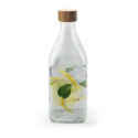 Glass Bottle La Mediterránea Metal Glass 1 L (24 Units)