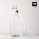 Glass Bottle La Mediterránea Glass 1 L (12 Units)