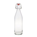 Glass Bottle La Mediterránea Glass 1 L (12 Units)