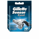 Pardli vahetustera Gillette Sensor Excel 10 Ühikut