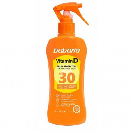Spray Sun Protector Babaria Spf 30 200 ml Vitamin D