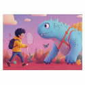 4 Pusle Komplekt Educa Friendly Dinosaurs