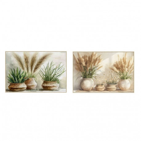 Maal Home ESPRIT Roheline Beež Taimepott Cottage 123 x 4,5 x 83 cm (2 Ühikut)