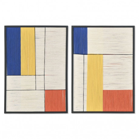Maal Home ESPRIT Kaasaegne Linna 50 x 2,5 x 70 cm (2 Ühikut)