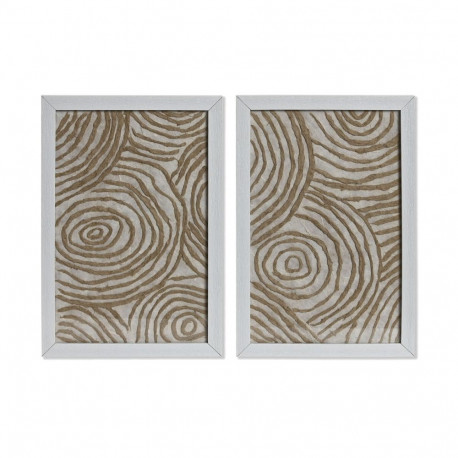 2 maali komplekt Home ESPRIT Paber Kristall 20 x 2 x 30 cm