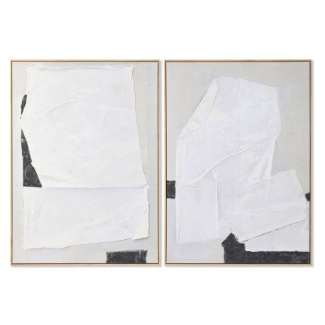 Maal Home ESPRIT Valge Must Beež Abstraktne 103 x 4,3 x 143 cm (2 Ühikut)