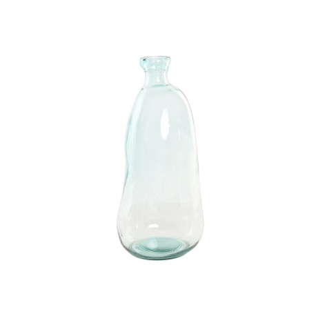 Vase Home ESPRIT Transparent Recycled glass 22 x 22 x 51 cm