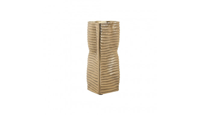 Vase Home ESPRIT Golden Aluminium Abstract Modern 17 x 15 x 33 cm