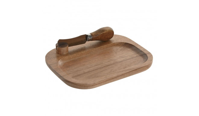 Cheese board Home ESPRIT Natural 19,5 x 15 x 3 cm