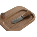 Cutting board Home ESPRIT Stainless steel Acacia