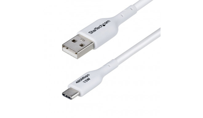 USB Cable Startech USB2AC3MNCWHE White 3 m